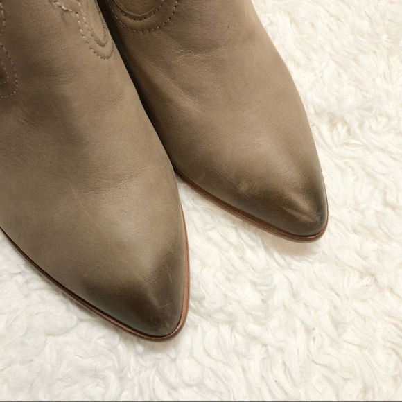 Frye Ash Reina Leather Booties Sz 10 - Picture 6 of 11
